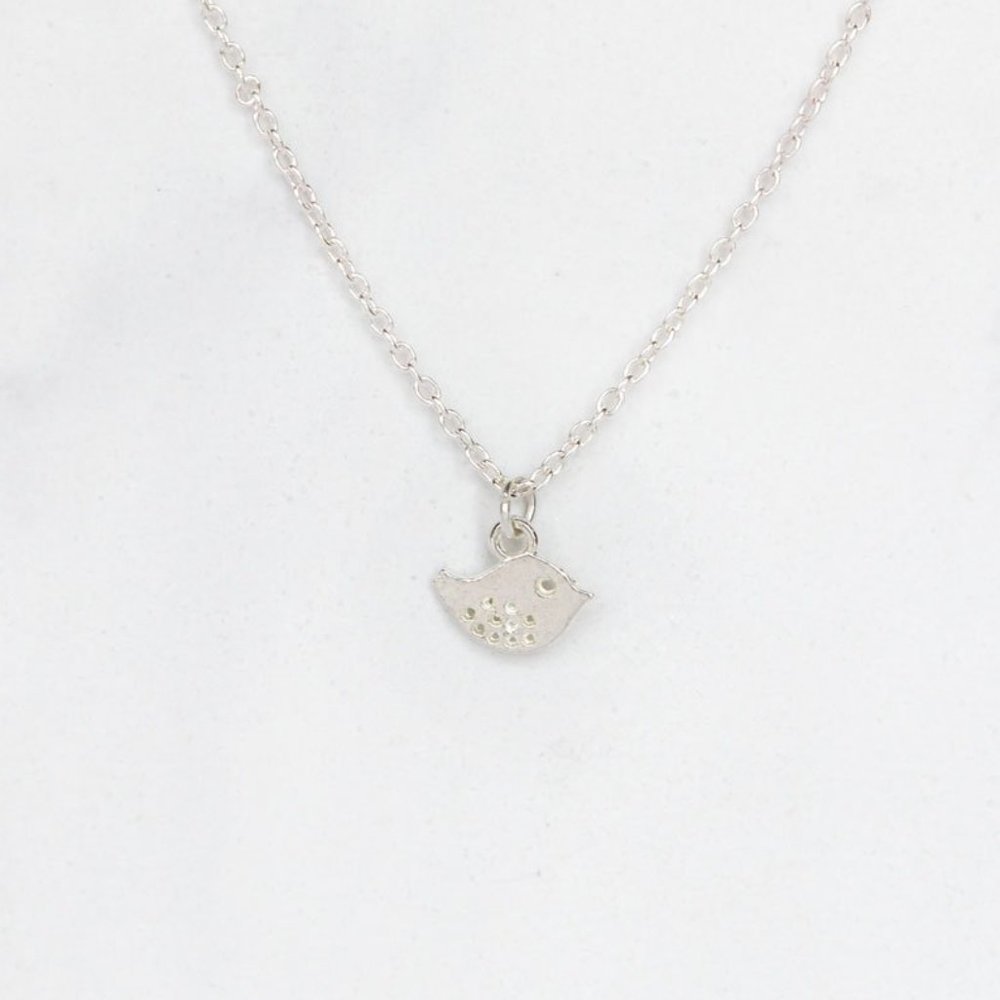 Vibella Birdie Silver Necklace